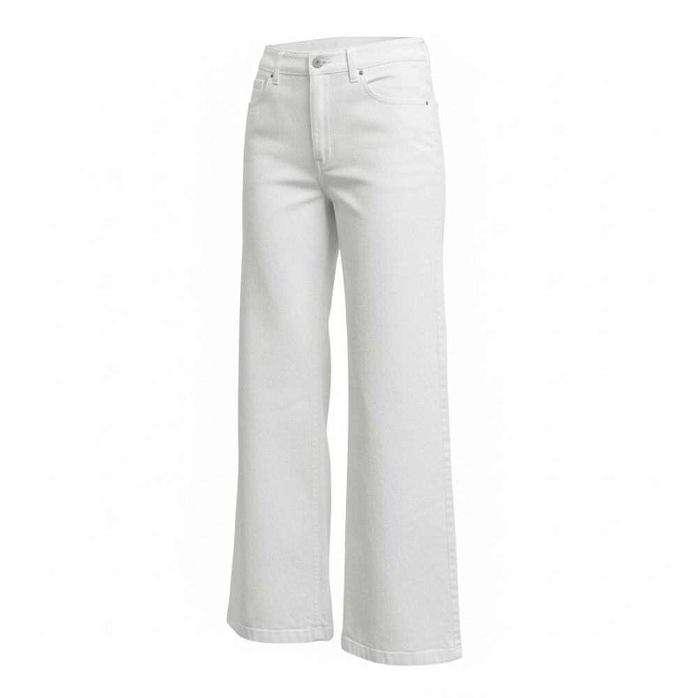 BP Straight Leg High-Waist Denim Jeans Bone‎ Cream Size 10